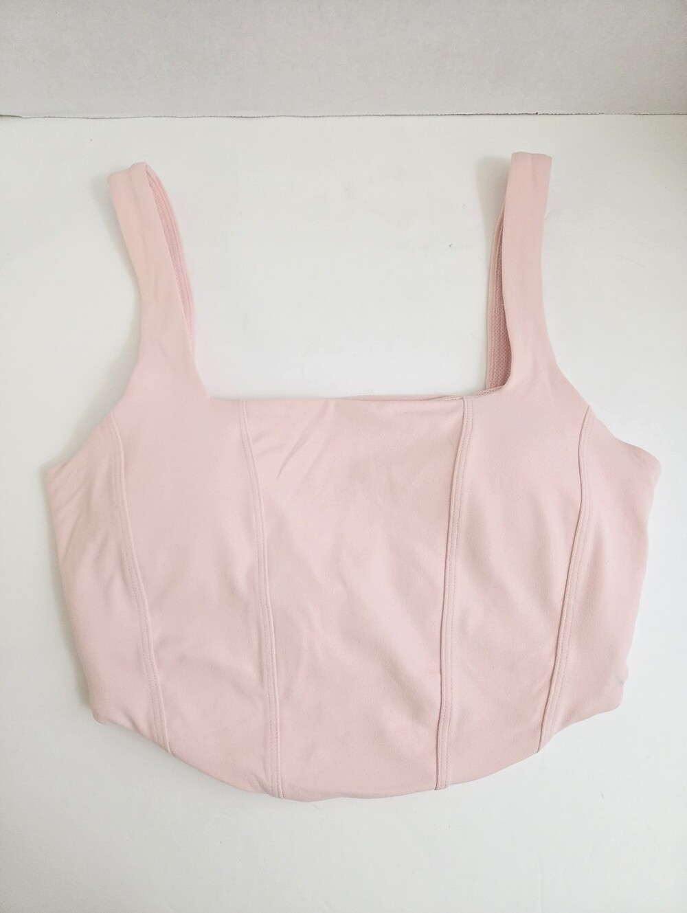 XS All In Motion Baby Pink Crop Top Sports Bra - Removeable Pad Inserts